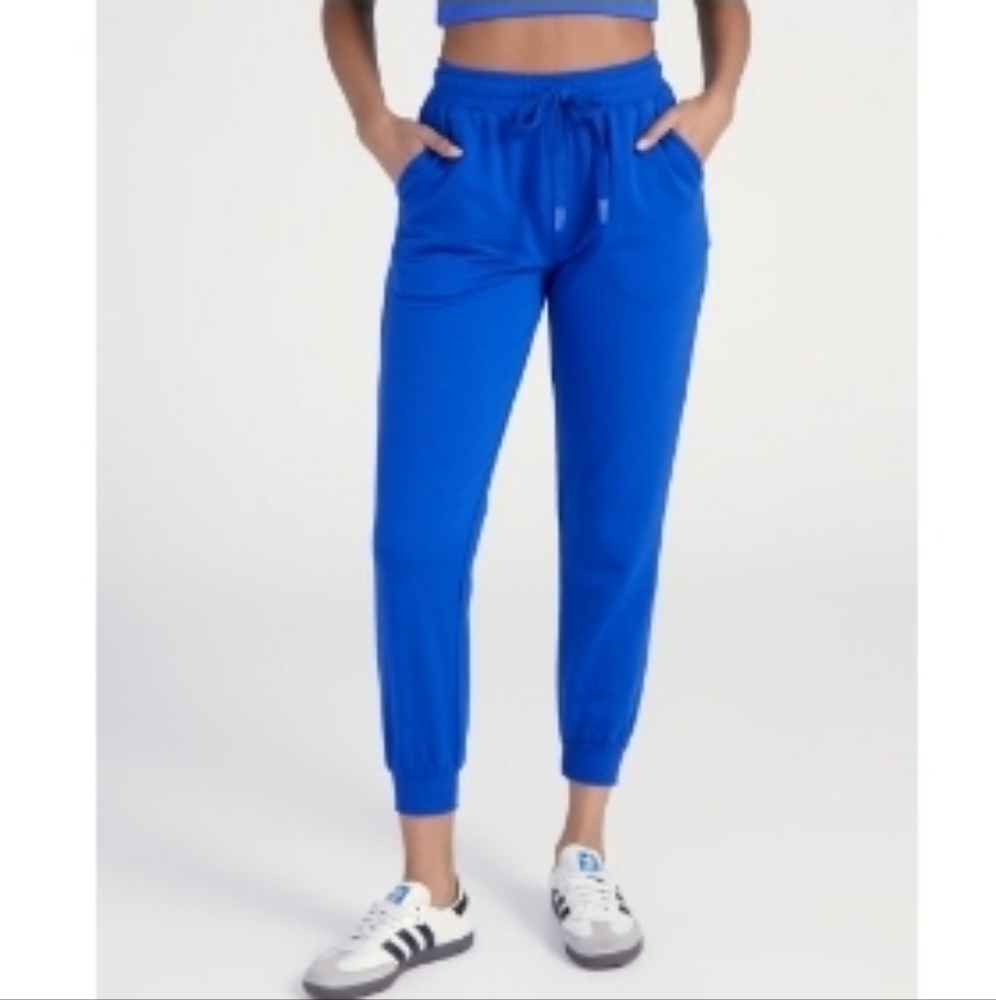 Spiritual Gangster Love More Zoe Slim Jogger in Blue Sz Large EUC